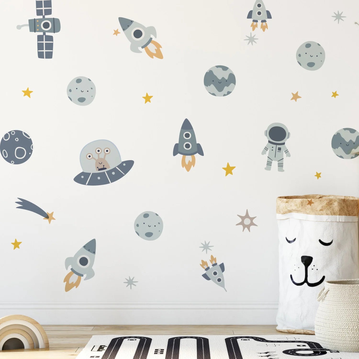 Blue Planets Kid’s Wall Decal - Decals Sea and Space