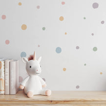 Colourful Pastel Polka Dots Wall Decal