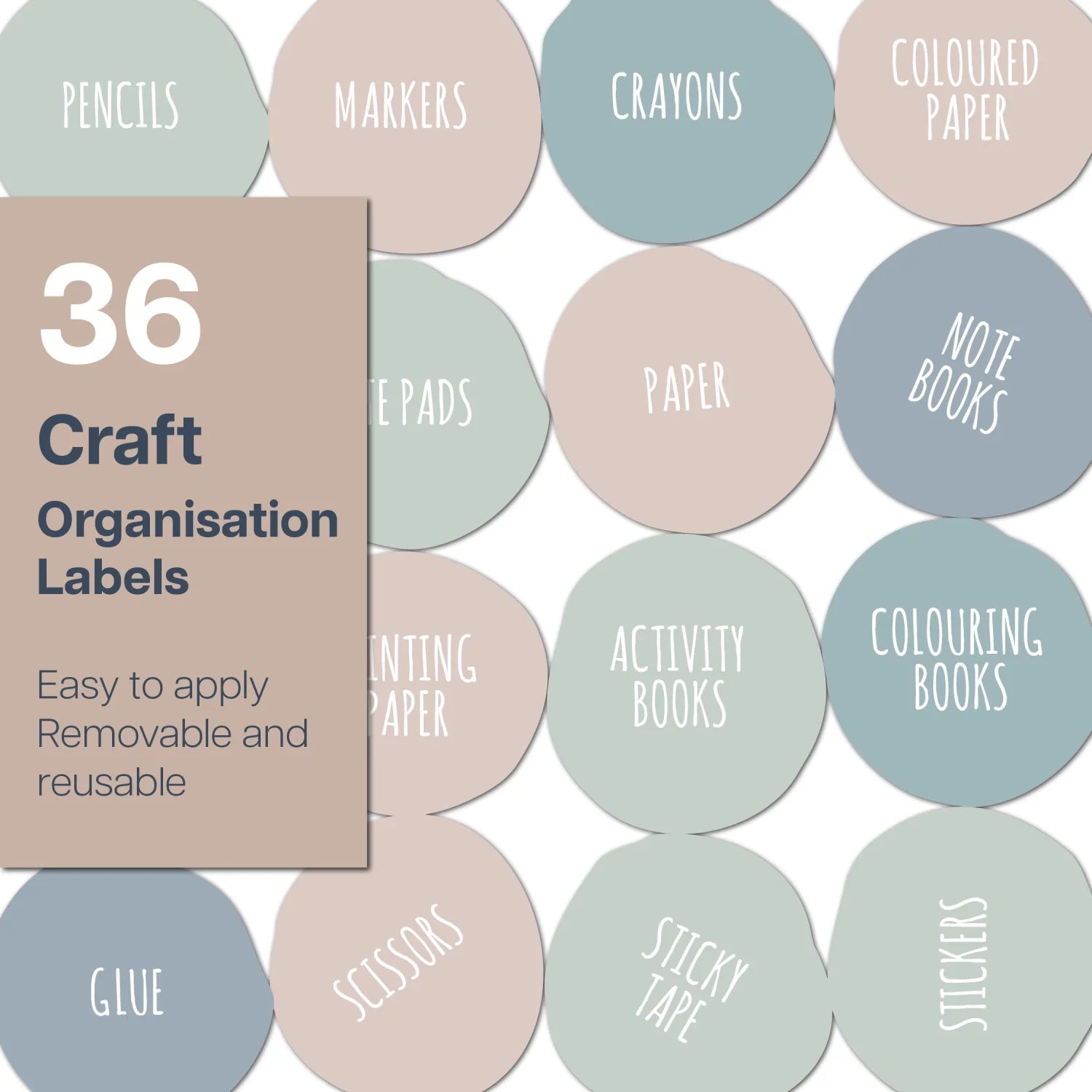 Craft Labels - Multi Light - Organisation Labels