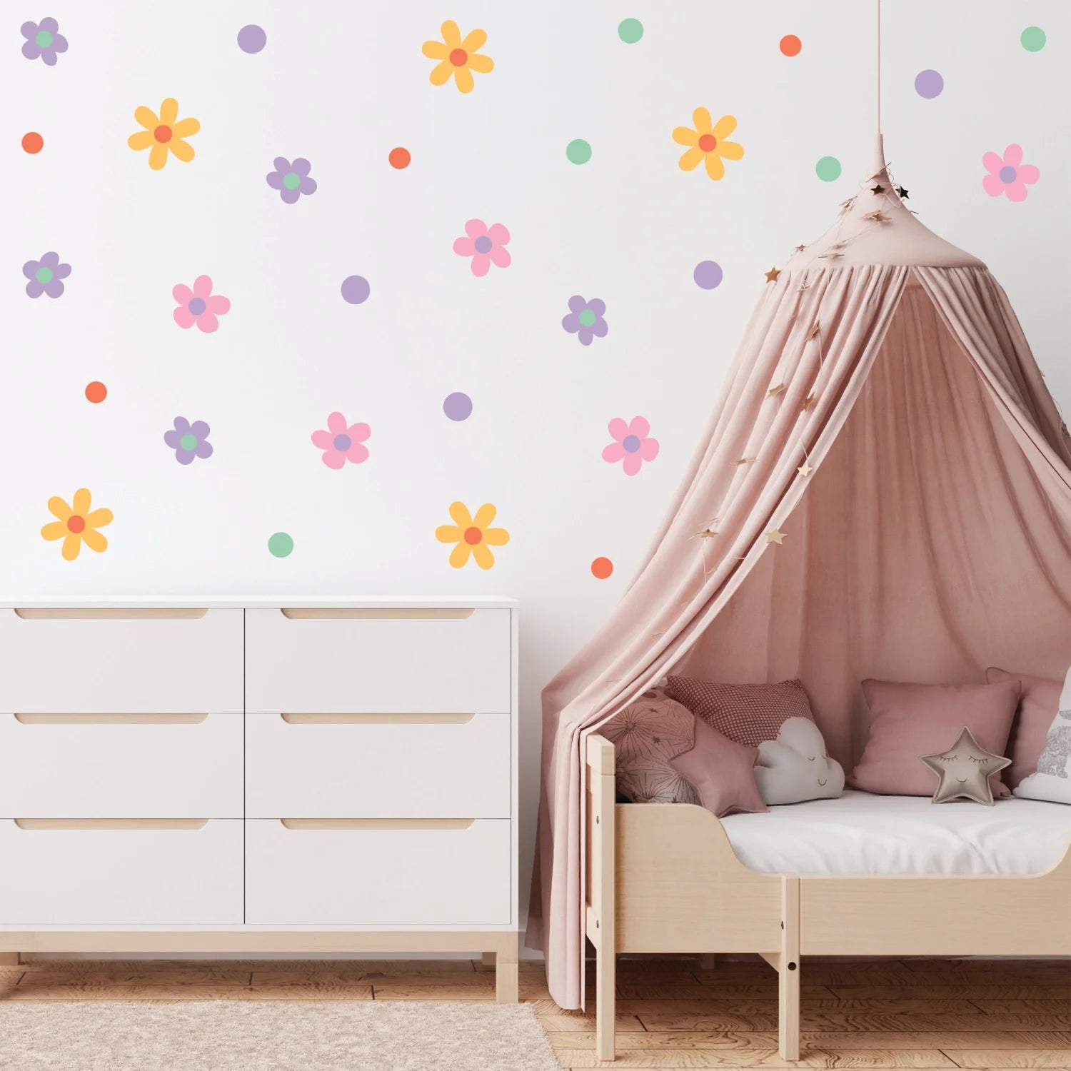 Pastel Florals Wall Decal - Decals Nature