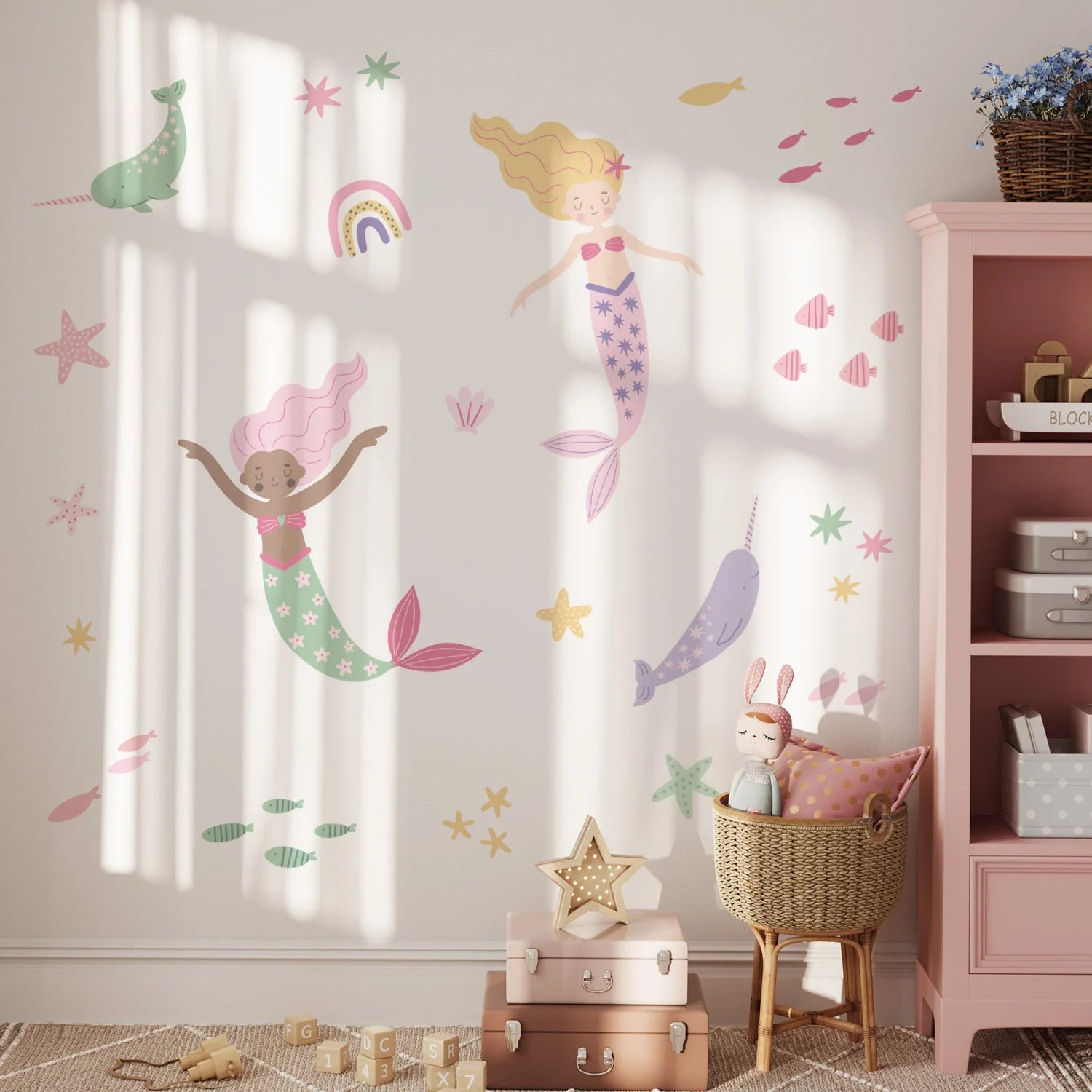 Pink Mermaids Feature - Decals - Fantasy