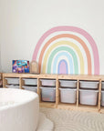 Rainbow Pastel Wall Decal - Decals - Rainbow Sun Clouds