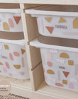 Straight Abstracts Warm - Storage Tub Decals