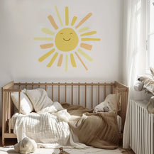 Sunny Face Long Ray Wall Decal